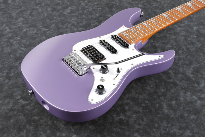 Ibanez Mario Camarena Signature - MAR10LMM Solidbody Electric Guitar With Roasted Maple Fingerboard - Lavender Metallic Matte