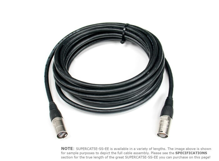 Elite Core SUPERCAT5E-S-EE-100 100' Shielded Tactical CAT5E Terminated Both Ends With Shiel