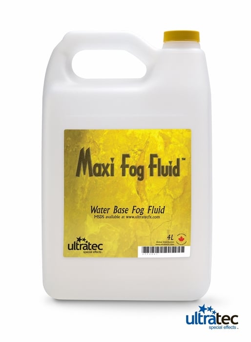Ultratec Maxi Fog Fluid Case Of 4- 4L Container Of High Volume Water Based Fog Fluid