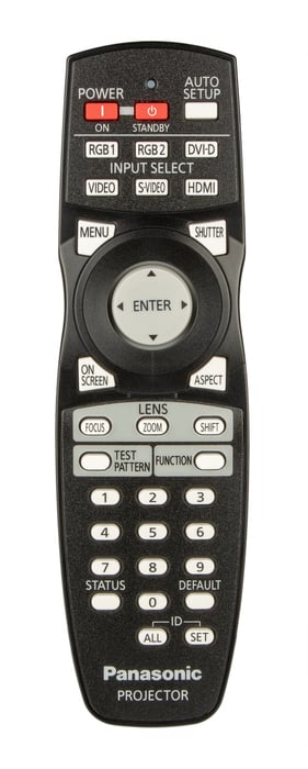 Panasonic N2QAYB000784 Remote For PT-DW740, PT-DX810, PT-DZ680