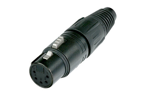 Neutrik NC5FX-BAG 5-pin XLRF Cable Connector, Black