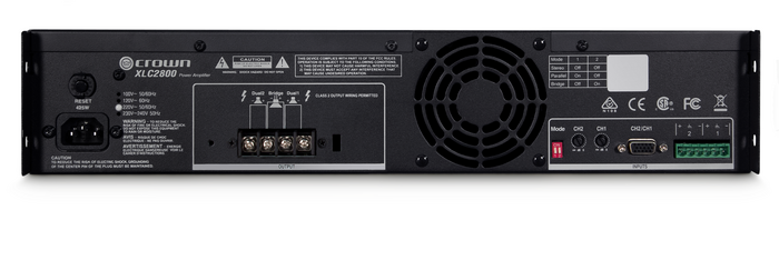 Crown XLC 2800 2-Channel Cinema Power Amplifier, 775W At 4 Ohms