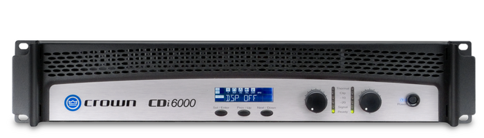 Crown CDi 6000 2-Channel Power Amplifier, 2100W At 4 Ohms, 70V