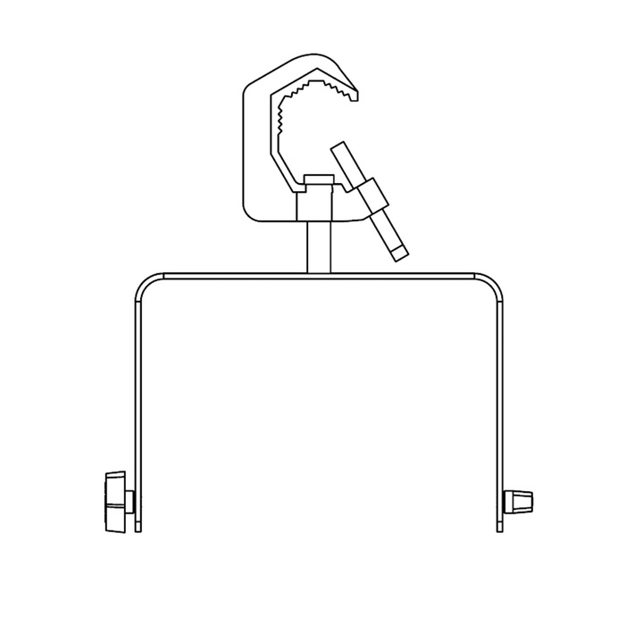 Altman Spectra Cyc 100 Yoke Yoke For Spectra Cyc 100 Fixture, Silver