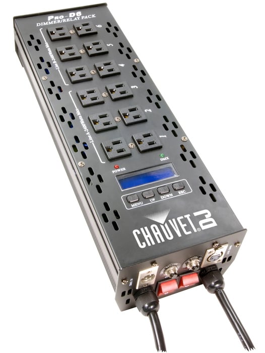 Chauvet DJ PRO-D6 6-Channel DMX-512 Dimmer/Relay Pack