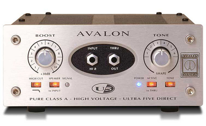 Avalon U5 Mono Instrument & DI Preamplifier