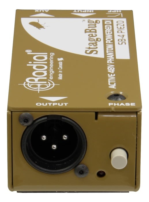 Radial Engineering SB-4 Piezo Compact Active DI For Piezo Pickups, Low-Cut Filter, 48V Phantom