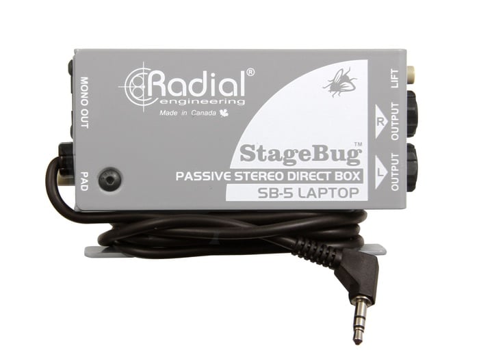 Radial Engineering StageBug SB-5 Compact Stereo Laptop Direct Box