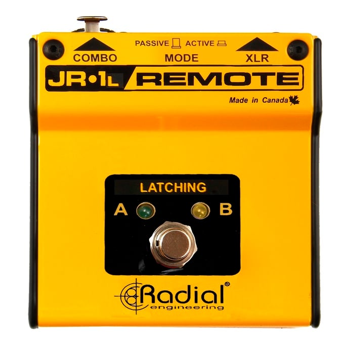 Radial Engineering JR1-L Latching Footswitch With Active (LED) Or Passive Circuit Selector