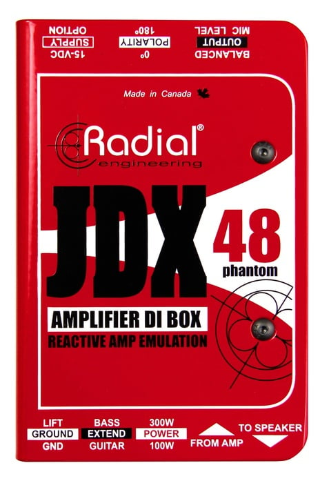 Radial Engineering JDX-48 Guitar Amp DI With Speaker Emulation And Reactive Load