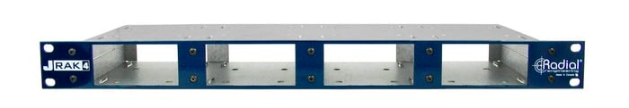 Radial Engineering JRAK 4 Rack Adaptor Houses Up To 4 Radial DI Boxes In A Single 19" Space