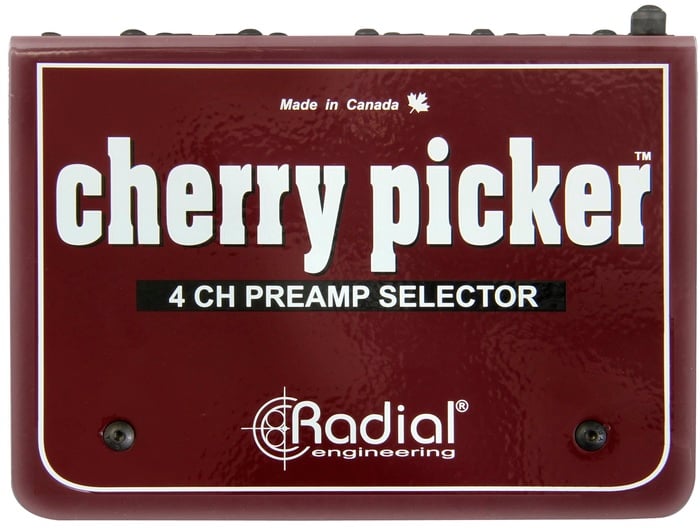 Radial Engineering Cherry Picker Passive 1X4 Selector, Use To Compare 4 Preamps, XLR I/O