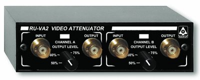 Radio Design Labs RU-VA2 Dual-Channel Adjustable Video Attenuator - BNC, 75 Ohm In/Out RUVA2