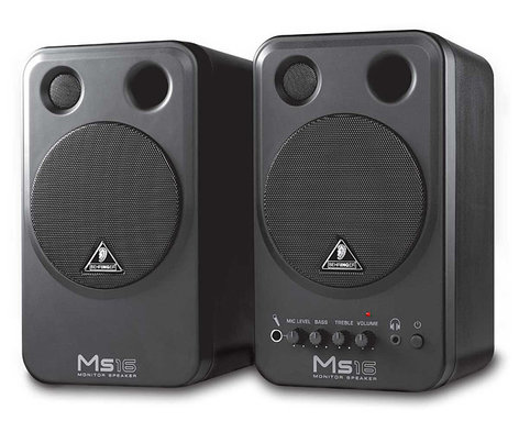 Behringer MS16 2-Way Active Monitor Speakers (Pair) MS16