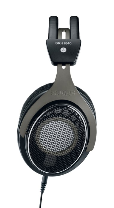 Shure SRH1840 Professional Open-Back Headphones With Detachable Cable And Velour Ear Cushions