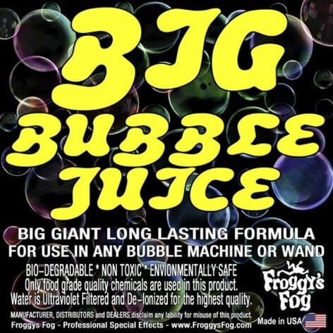 Froggy's Fog BIG Bubble Juice Long-Lasting Large Bubble Fluid, 1 Gallon