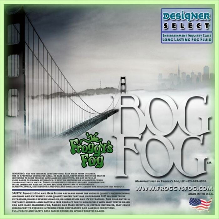 Froggy's Fog Bog Fog Extreme High Density Water-based Fog Fluid, 1 Gallon
