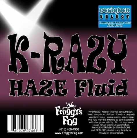 Froggy's Fog Krazy Haze Water-based Haze Fluid For Martin K-1 Hazer, 1 Gallon