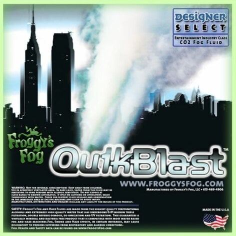 Froggy's Fog Quick Blast Fog Juice CO2 Blast Effect Fog Machine Fluid, 1 Gallon