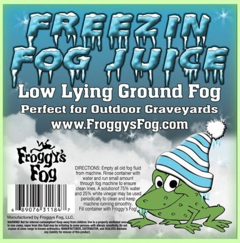 Froggy's Fog Freezin Fog Low Lying Water-based Fog Machine Fluid, 1 Gallon