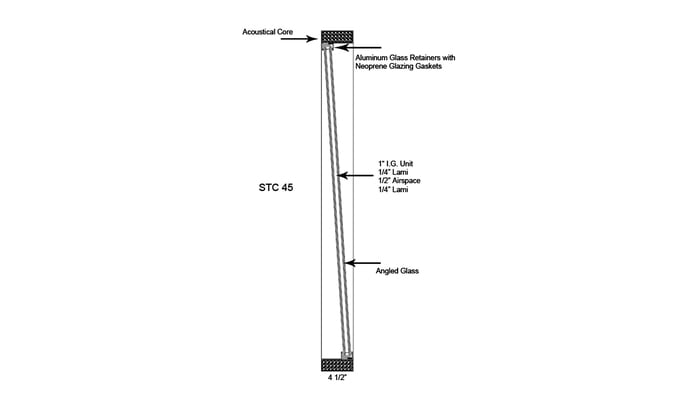 Acoustic Geometry AWST43648 36"x48" Studio 4 Soundproof Window