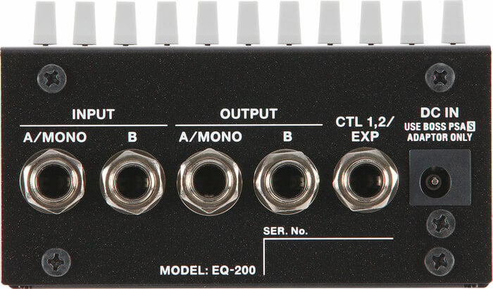 Boss EQ-200 10-Band Graphic EQ Pedal With Stereo I/O, Insert Function And On-board Memory
