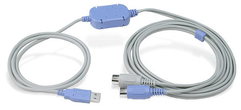 Hosa USM-422 10' USB to MIDI Cable, PC Only USM422