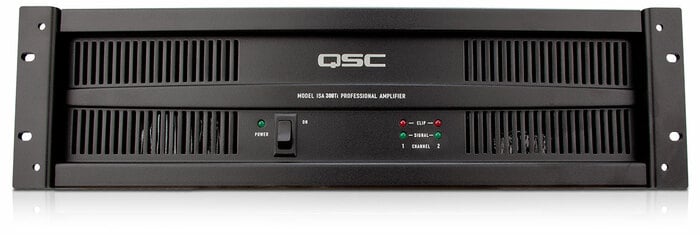 QSC ISA300Ti 2-Channel Commercial Power Amplifier, 300W At 70V