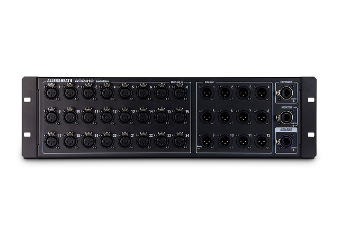 Allen & Heath AR2412 Main AudioRack Remote Stagebox For GLD And QU Mixers