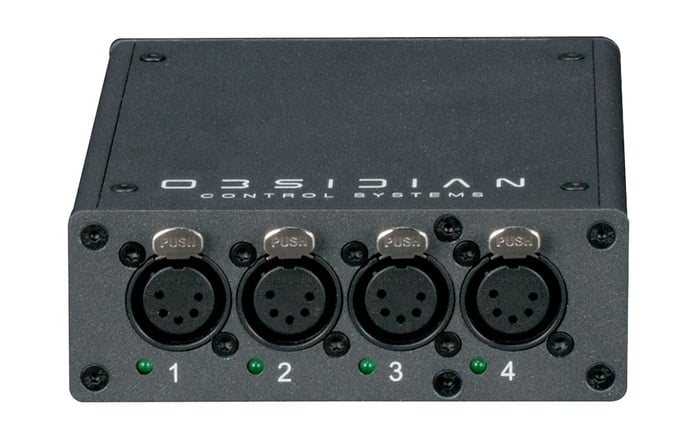 Obsidian Control Systems EP4 4 Port SACN/Art-Net To DMX/RDM POE Compatible Gateway With 5-pin XLR