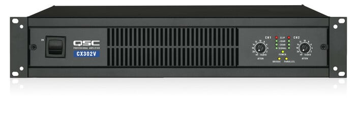 QSC CX302V 2-Channel Powered Amplifier, 200W, 70V Output