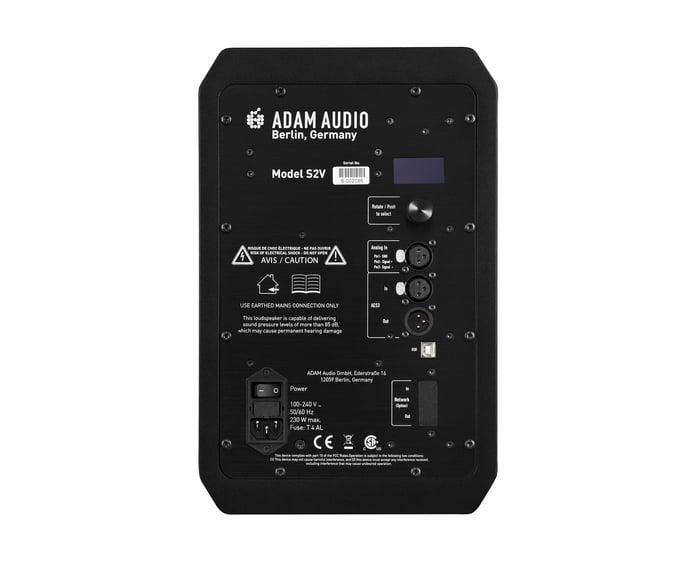 ADAM Audio S2V Premium 2-Way Active Nearfield Monitor With 8" Woofer
