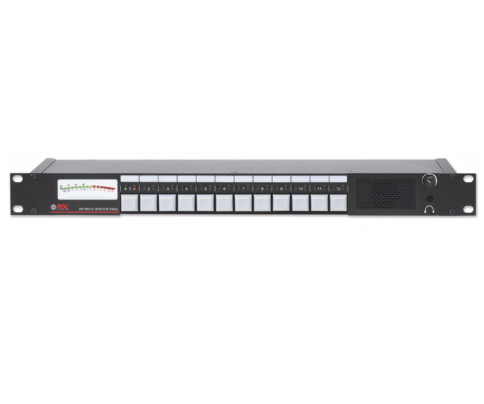 RDL RM-MP12A Audio Monitor Panel, 12 Line Or Speaker Inputs