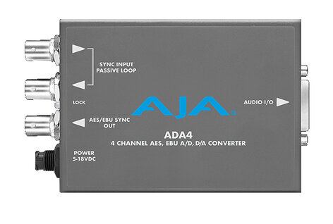 AJA ADA4 4-Channel Bi-Directional Audio A-D And D-A Mini Converter