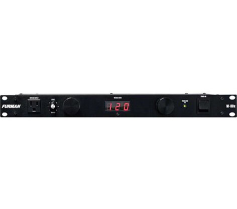 Furman M-8DX 15A Power Conditioner With 9 Outlets, Digital Meter And Pull-Out Lights