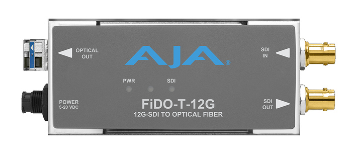 AJA FiDO-T-12G 1-Channel 12G-SDI To Single-Mode LC Fiber Transmitter