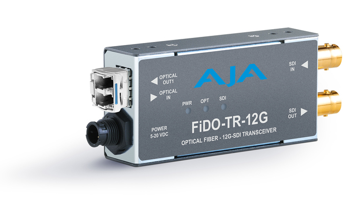 AJA FiDO-TR-12G 1-Channel 12G-SDI/LC Single-Mode LC Fiber Transceiver