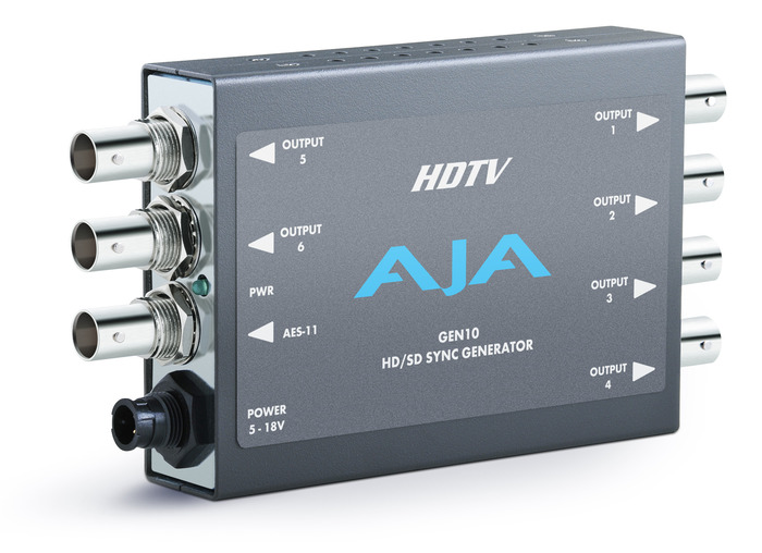 AJA GEN10 HD/SD Sync Generator With Universal Power Supply