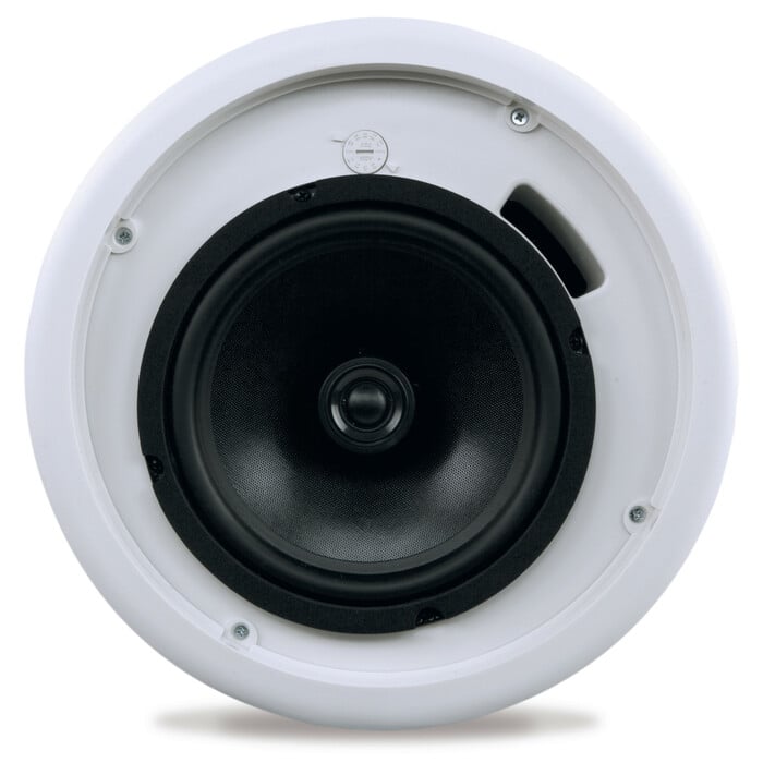 QSC AC-C8T 8" 2-Way Ceiling Speaker, 70/100V With C-ring And Rails