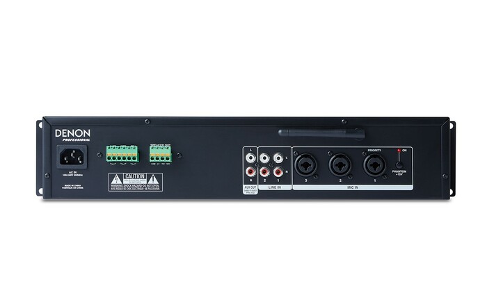 Denon Professional DN-333XAB 3 Mic, 2 Stereo Line Mixer Amplifier With BluetoothReceiver