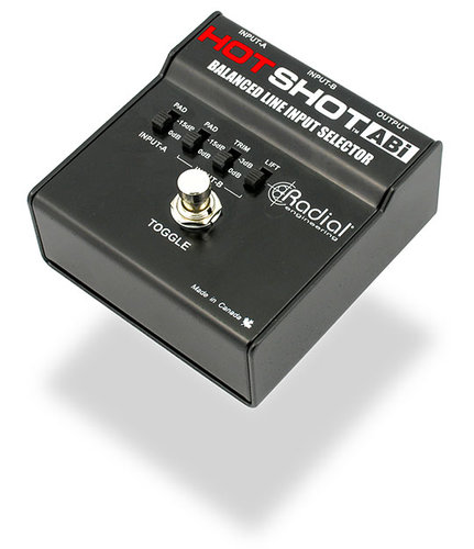 Radial Engineering HOTSHOTABI Dual to Single XLR Line Input Selector HOTSHOTABI