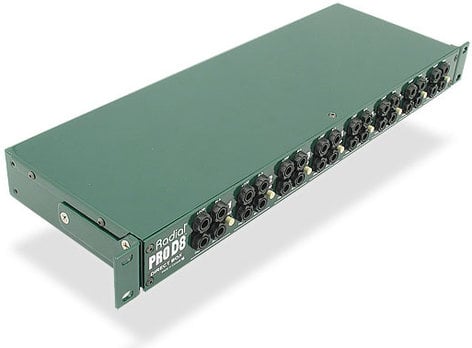 Radial Engineering ProD8 19" Passive Direct Box with 8 Channel, 1RU PROD8