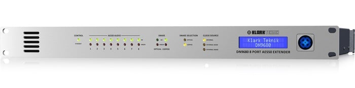 Klark Teknik DN9680 8-Port AES50 Extender And Multiplexer With Up To 1000 Meter Range