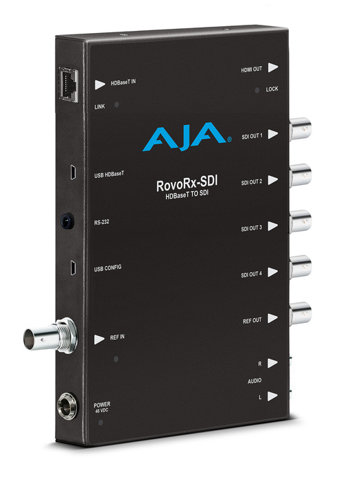 AJA RovoRX-SDI UltraHD/HD HDBaseT Receiver To 6G/3G-SDI And HDMI Frame Sync