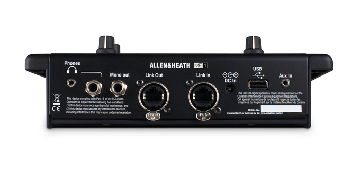 Allen & Heath ME-1-AH Compact 40 Source Personal Mixer