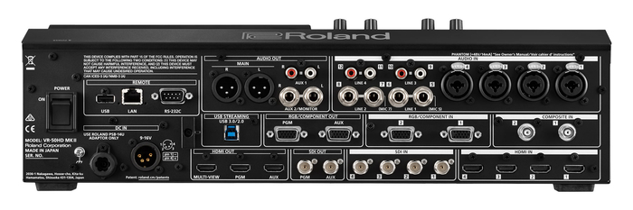 Roland Professional A/V VR-50HD MK II Multi-Format AV Mixer With USB 3.0 Streaming
