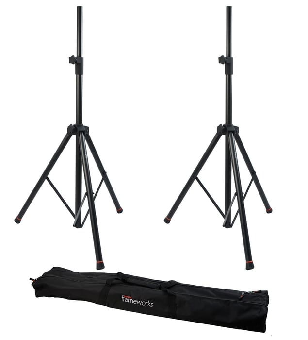 Gator GFW-SPK-3000SET 2x Speaker Stands With Carrying Bag