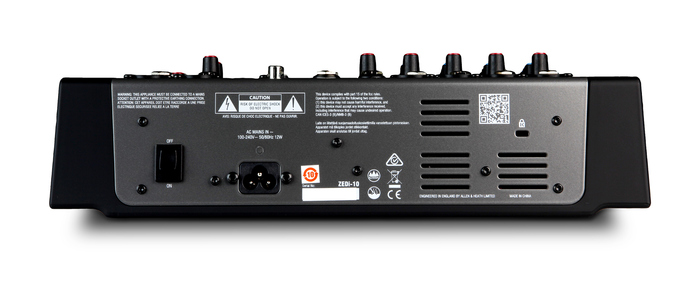 Allen & Heath ZEDi-10 10-Channel Analog USB Mixer With Instrument Inputs
