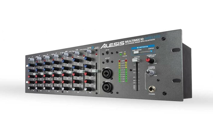 Alesis MultiMix 10 Wireless 10-Channel Rackmount Mixer With Articulating Bluetooth Antenna