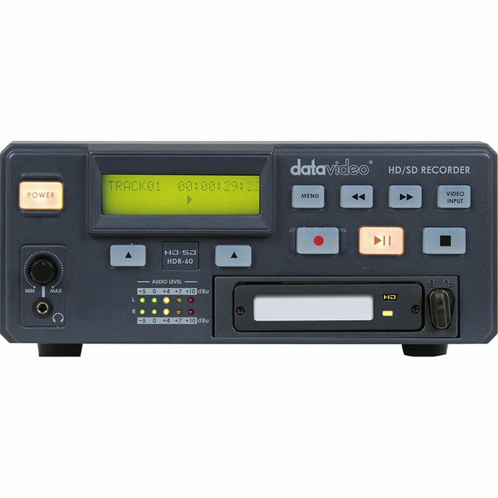 Datavideo HDR-60 HDD Recorder For SD/HD-SDI With Removable Drive Enclosure